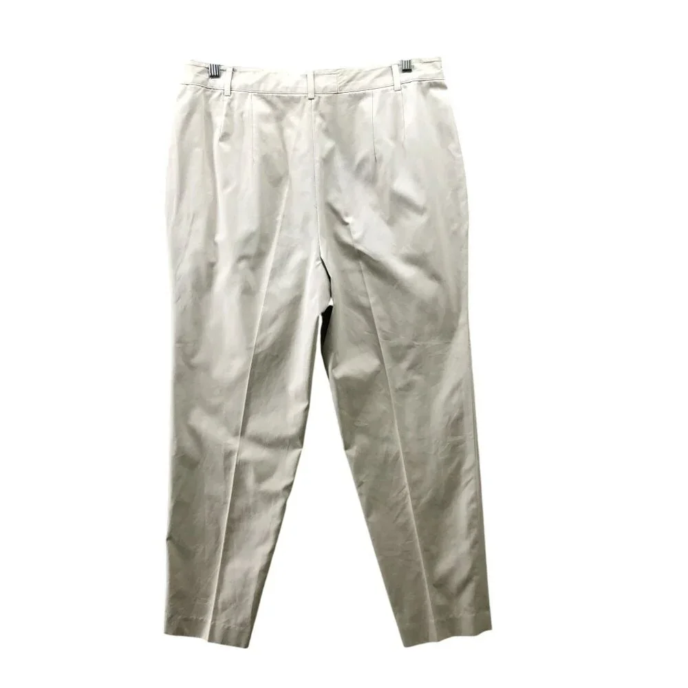 Vintage Lacoste Chino Pants Mens 32x27‎ Beige Tapered Leg Performance Golf